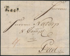 1789 Portós Levél / Unpaid Cover 'Raab.' - Pest - Otros & Sin Clasificación