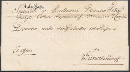 1784 Félportós Ex Offo / With Half Postage Due 'v.Cashau' - Wünschendorf - Sonstige & Ohne Zuordnung