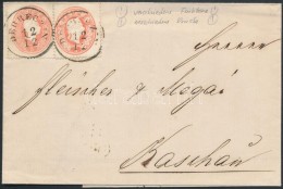 1861 2 X 5kr Levélen / On Domestic Cover 'DEBRECZIN' - 'KASCHAU' - Otros & Sin Clasificación