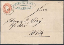 1863 5kr Levélen / On Cover 'BUR SCT. GEORGEN' - 'WIEN' - Other & Unclassified