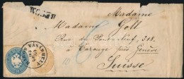 1865 Ajánlott Levél 10kr + 15kr Bérmentesítéssel / Registered Cover With 10kr +... - Autres & Non Classés