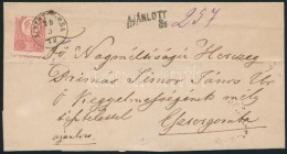 1872 Réznyomat 5kr és 10kr Ajánlott Levélen Simor János... - Autres & Non Classés