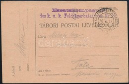 1917 Tábori Posta LevelezÅ‘lap / Field Postcard 'Ersatzkompagnie Des K.u.k. Feldjägerbataillon Nr.19.'... - Autres & Non Classés