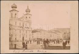 1886 Grand Piazzetta, Gorizia, Olaszország, Feliratozott, Keményhátú Fotó, 11x16... - Otros & Sin Clasificación