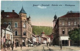 T2 Brassó, Kronstadt, Brasov; Kolostor Utca / Klostergasse / Street View - Unclassified