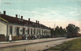 T2 TécsÅ‘, Tiacevo, Tiachiv; Vasútállomás GÅ‘zmozdonnyal / Railway Station With... - Unclassified