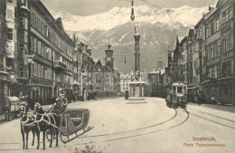 T2 Innsbruck, Maria Theresienstrasse / Winter Street View With Tram And Horse Sled, Montage - Sin Clasificación