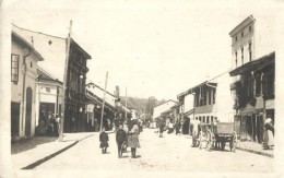 * T2 1916 Valjevo, Ulica Kneza Milosava / Street View With Oxen Carriage, Photo - Non Classés