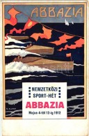 T2 1912 Abbazia, Nemzetközi Sport-Hét Reklámlapja / International Sport Week Advertisement... - Non Classés