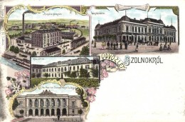 T2 1899 Szolnok, Hungária GÅ‘zmalom, Városház, Kaszárnya, Jász-Nagykun-Szolnok... - Sin Clasificación