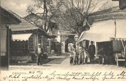 T3/T4 Ada Kaleh (Orsova), Bazár Törökökkel / Bazaar With Turkish Men (fa) - Unclassified