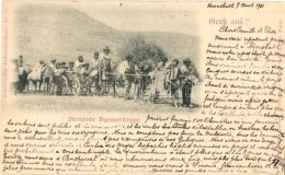 T3 Brassó, Kronstadt, Brasov; Streikende Zigeunertruppe. Siebenbürgische Volkstrachtenkarte No. 12. /... - Non Classés