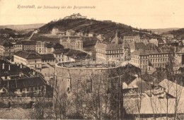 T2 Brassó, Kronstadt, Brasov; Schlossberg Von Der Burgpromenade / Látkép A... - Unclassified