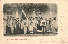 T2 Máramaros, Maramures; Parasztlakodalom; Mayer és Berger Kiadása / Peasant Wedding, Folklore - Non Classés