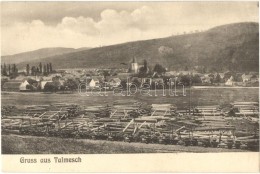 ** T1 Nagytalmács, Talmesch, Talmaciu; Látkép FÅ±részteleppel / Panorama View With... - Sin Clasificación