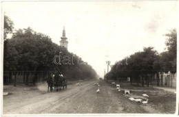 T2 1936 Varjas, Varias; Utcakép Templommal, Lovasszekér / Street View With Church, Horse Carriage ,... - Non Classés