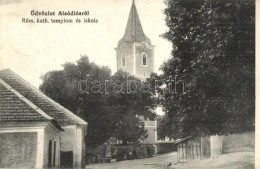 * T2 Alsódiós, Unter-Nussdorf, Dolné Oresany; Római Katolikus Templom és Iskola... - Zonder Classificatie