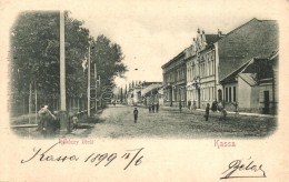 T2/T3 1899 Kassa, Kosice; Rákóczi Körút, Kiadja Varga Bertalan / Street (EK) - Non Classés