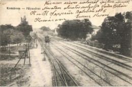 T2/T3 Komárom, Komárno; Pályaudvar, Vasútállomás / Railway Station (fl) - Non Classés