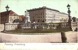 ** T2/T3 Pozsony, Pressburg, Bratislava; Koronázási Emlékszobor. Heliocolorkarte Von Ottmar... - Non Classés