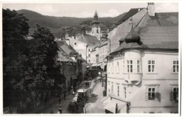 ** T2 Selmecbánya, Schemnitz, Banska Stiavnica; Utcakép Autókkal / Street View With... - Unclassified