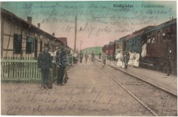 T3 Királyháza, Koroleve; Vasútállomás Vonattal / Railway Station With Train... - Non Classés