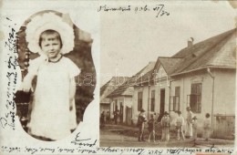 1906 ÖkörmezÅ‘, Mizhhirya; Utcakép, Kislány / Street View, Little Girl, Photo (r) - Non Classés