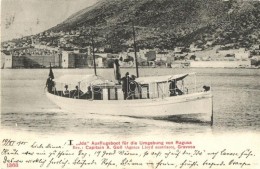 T2/T3 Dubrovnik, Ragusa, Gravosa; 'Ida' Ausflugsboot Für Die Umgebung / Excursion Steam Boat (EK) - Non Classés