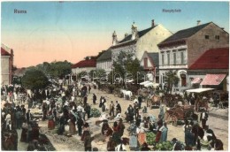 T2 Árpatarló, Ruma; FÅ‘ Utca, Piac / Hauptgasse / Main Street, Market - Sin Clasificación