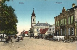 T2 Árpatarló, Ruma; FÅ‘ Utca, Templom, ökör Szekér / Hauptgasse / Main Street,... - Non Classés