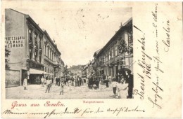 T2/T3 1899 Zimony, Zemun, Semlin; FÅ‘ Utca, Friedmann üzlete / Hauptstrasse / Main Street With Shops (kis... - Sin Clasificación