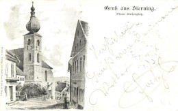 T2/T3 1898 Sierning, Oberer Kirchenplatz / Church Square (EK) - Non Classés
