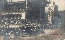 ** T1 1908 Vienna, Wien; Kaiser-Jubilaum Huldigungs Festzug / Emperor Franz Joseph's Anniversary Parade - Unclassified