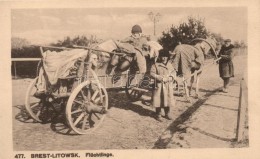 ** T1 Brest-Litovsk, Brest-Litowsk; Flüchtlinge. Verlag W. Braemer / Russian Refugees With Horse Cart - Sin Clasificación