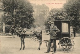 ** T2/T3 Karlovy Vary, Karlsbad; Brück & Sohn. Donkey Cart  (fl) - Non Classés