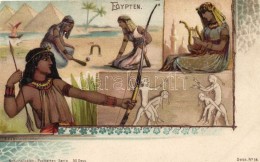 * T2 Egypten, Egypt; Nationalitäten-Postkarten Serie No. 18. Art Nouveau Litho - Unclassified