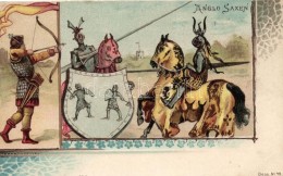 ** T1/T2 Anglo Saxen, Anglo-Saxons; Nationalitäten-Postkarten Serie No. 49. Art Nouveau Litho - Sin Clasificación