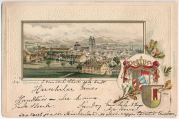 * T2/T3 Kempten, Passepartoutkarte Von Carl Schonwalter, Cannstatt. Coat Of Arms, Emb. Litho (Rb) - Non Classés