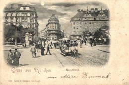 T2/T3 München, Karlsplatz / Square, Horse-drawn Tram, Night. Lautz & Isenbeck  (fl) - Non Classés