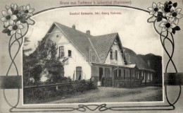 T2 Torfmoor Bei Lilienthal (Hannover); Georg Behrens' Gasthof Germania / Hotel, Floral, Art Nouveau - Non Classés