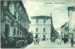 ** T1/T2 Catanzaro, Piazza Galluppi. Cart. V. Asturi E Figli / Square View With Automobiles - Sin Clasificación