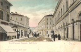 ** T2 Gorizia, Görz; Corso Francesco Giuseppe, Caffe Teatro / Street View With The Theatre Cafe - Non Classés