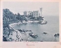 ** T4 Trieste, Castello Miramar / Schloss. Dresden Und Berlin 1897. Stengel & Co. No. 4168 / Castle, Giant... - Sin Clasificación