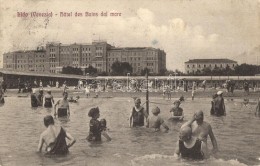 T2/T3 Venice, Venezia, Lido; Hotel Des Bains Dal Mare. G. B. Garbisa / Bathing People In The Sea, Beach Life  (fl) - Unclassified