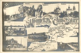 * T2/T3 Samara-Zlatoust Railway Road, Map; Samara, Ufa, Chelyabinsk, Zlatoust (fa) - Non Classés