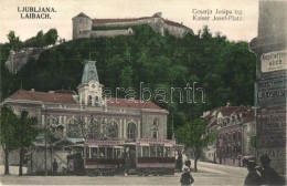 T2 Ljubljana, Laibach; Cesarja Josipa Trg, Kopitarjev Ulice / Kaiser Josef Platz, AngleskoSkladisce Oblek. L.J.... - Non Classés