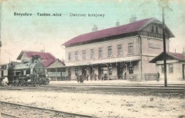 T2/T3 Boryslav-Tustanovychi, Boryslaw-Tustanowice; Dworzec Kolejowy / Railway Station / Bahnhof + K.u.K.... - Sin Clasificación