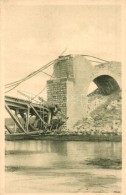 ** T2 1915 Strypa, Gesprengte Eisenbahnbrücke Am Fluss. Weltkrieg 1914-16. Feldpostkarte / Destroyed Railway... - Non Classés