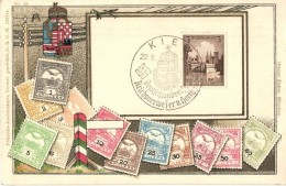 ** T2/T3 A Magyar Kir. Posta Bélyegei / Set Of Hungarian Stamps, Coat Of Arms, Ottmar Zieher's Philatelie... - Unclassified
