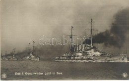** T1 Das I. Geschwader Geht In See. Photogr. U. Verlag Gebr. Lempe / K.u.K. Kriegsmarine, The 1st Squadron Went To... - Sin Clasificación
